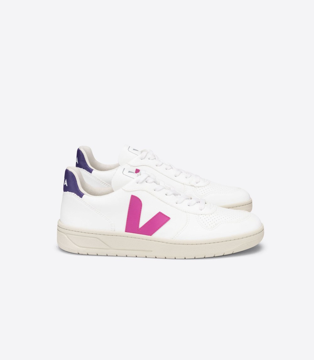 Veja Sneakers Womens - V-10 Cwl - White - 0518CSBKY